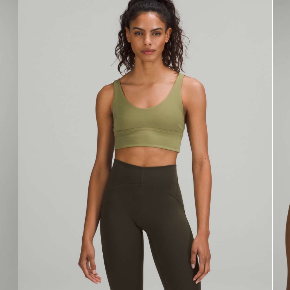 Lululemon Align Bra Reversible Bronze Green/Butternut Brown Size 6